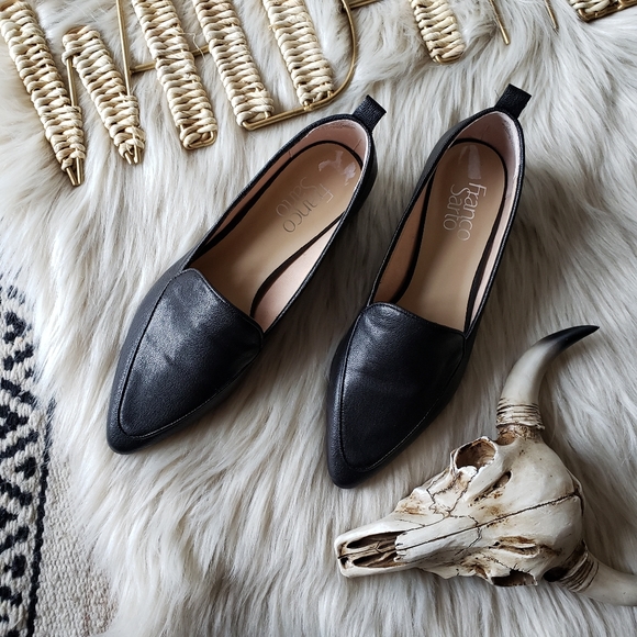 franco sarto studio pointy toe loafer